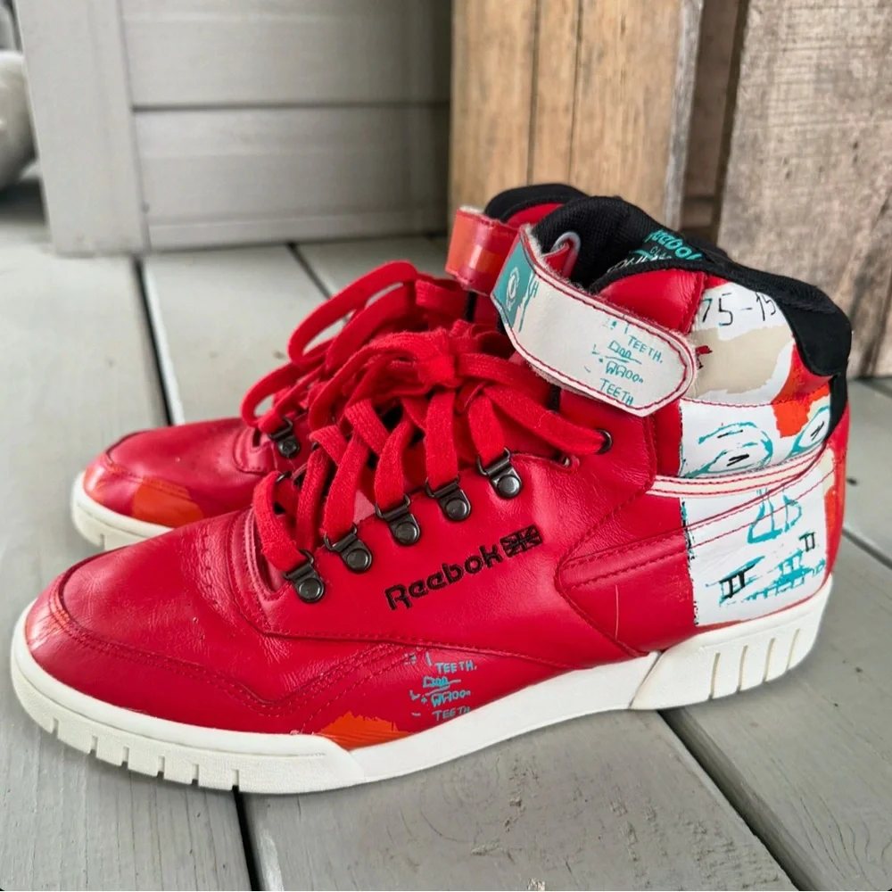 Jean-Michel Basquiat High Top Reeboks - Picture 2 of 5